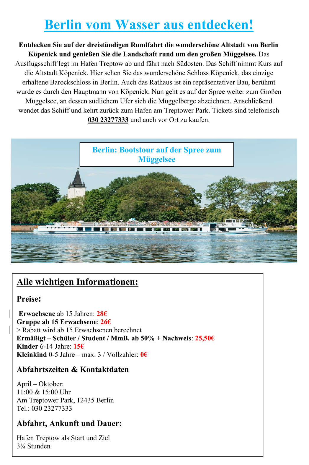 Neues Angebot: